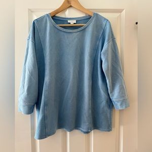 J.Jill Cool Blue Top Medium